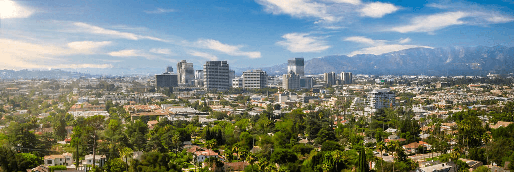 Panoramic view of Glendale, California - Moving and Storage Service from Popeye Moving & Storage serving Glendale and Los Angeles County