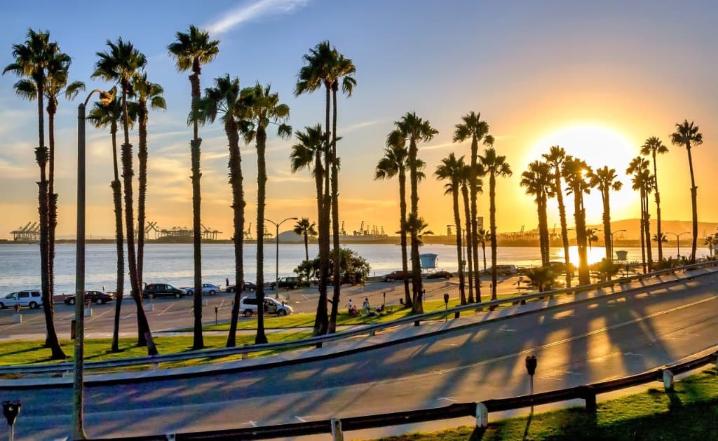 Panoramic view of Long Beach, California - Moving and Storage Service from Popeye Moving & Storage serving Long Beach and Los Angeles County