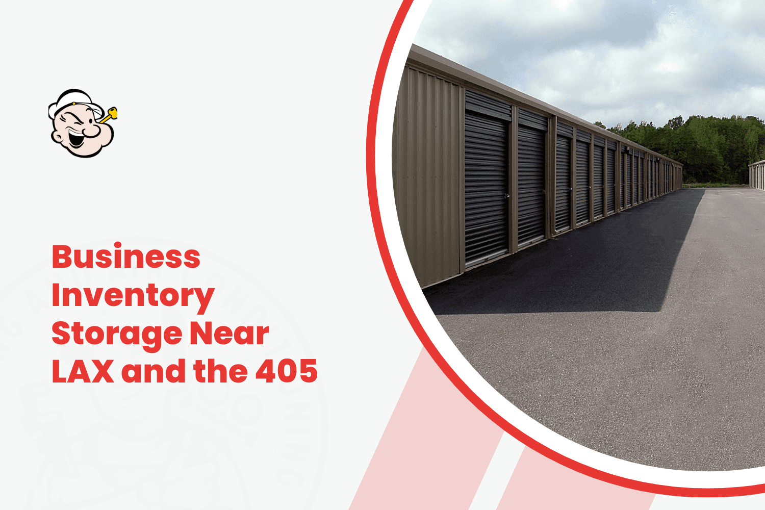 Outdoor self-storage units with roll-up doors near LAX for business inventory